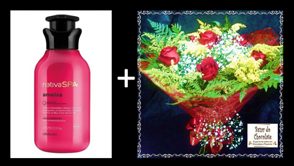 a4-Buquê 6 Rosa s + Hidratante Nativa SPa Ameixa