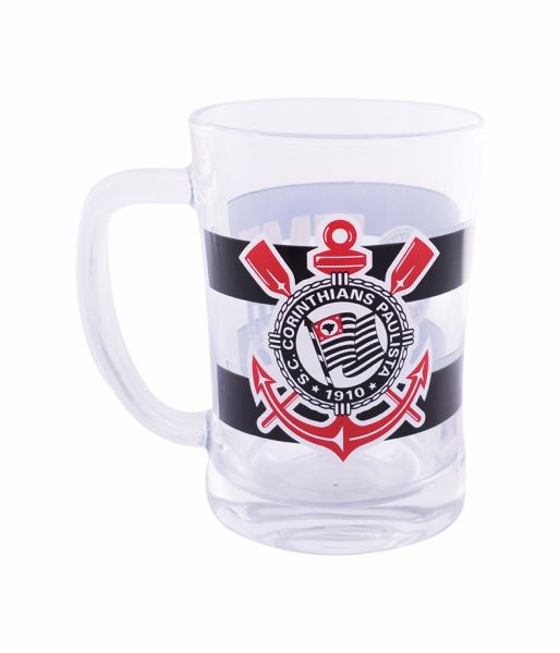 Caneca Vidro Corinthians - R$ 64,90