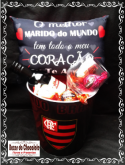 b-Balde Marido ou Namorado Diversos Times Vinho Taças e Trufas da Cacau Show
