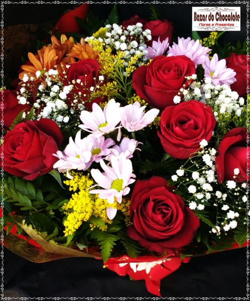 a3-Buquê de 12 Rosas Vermelhas Especial