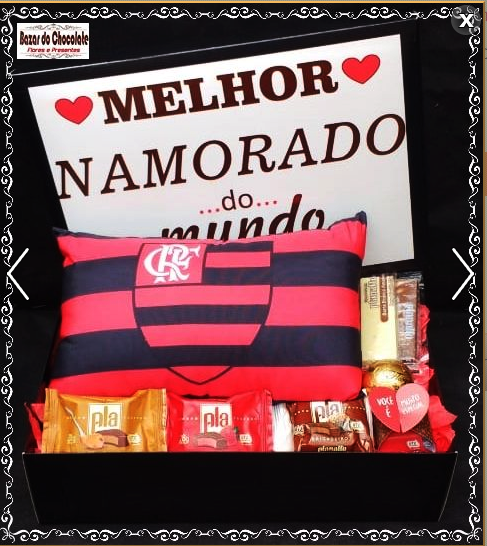 c-Caixa Namorado Diversos Times com Chocolates de Gramado-RS