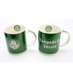 Conj com 02 Caneca Cerâmica Palmeiras