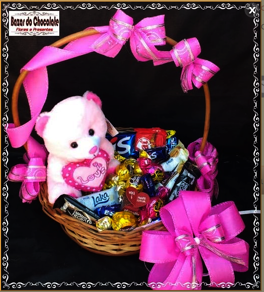 g-Cesta Chocolates Lacta com Urso