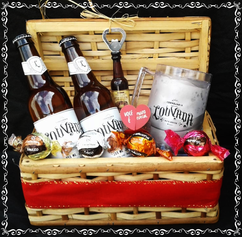 d-Baú Caneca Cervejas Louvada e Trufas da Cacau Show