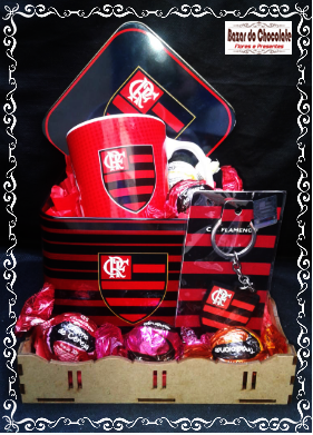 b-Kit Flamengo Caneca e Trufas da Cacau Show