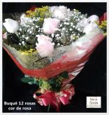 a3-Buquê 12 Rosas Rosa