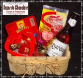 a1-Cachepô Rústico Cerveja Queijo Salame e Chocolates