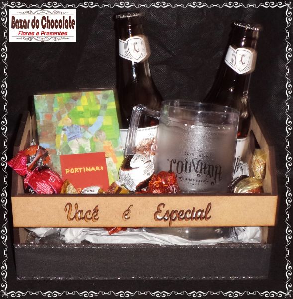 e-Caixote Você é Especial com Colonia Portinari Caneco e Cerveja Louvada e Trufas da Cacau Show