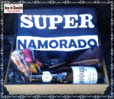 c-Caixa Marido ou Namorado Camiseta Carteira Cinto Copo e Cerveja Louvada e Trufas da Cacau Show