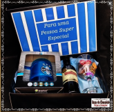 f- Caixa Grêmio Caneca Vinho Taça e Chocolates
