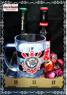 a-Kit Corinthians Canecão Cervejas e Trufas da Cacau Show