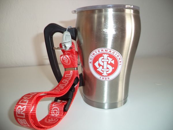 Caneca Termica Inox com fita Intenacional