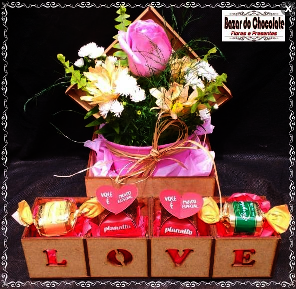 a2-Caixa Mdf  Love - R$ 99,90