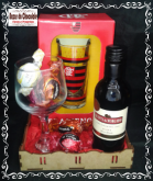 b-Kit Flamengo Vinho Taça e Trufas da Cacau Show
