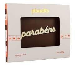 Placa de Chocolate Parabens  - R$ 16,90
