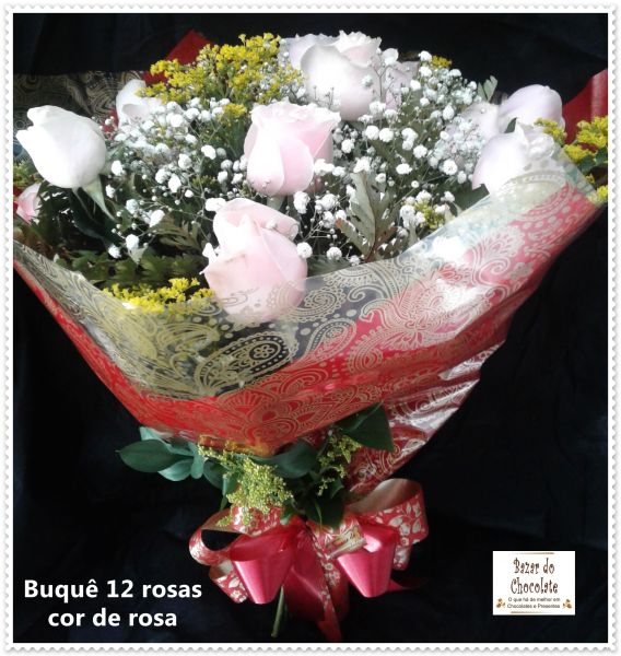 a3-Buquê 12 Rosas Rosa