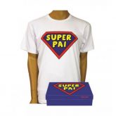 Camiseta Super Pai Branca - R$ 62,90