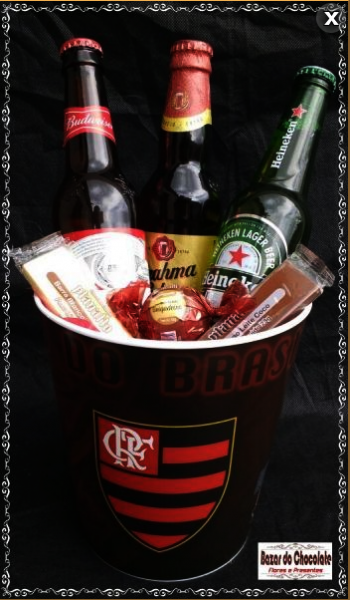 b-Balde Flamengo Cervejas e Chocolates de Gramado-RS