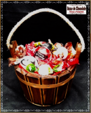 a-Baldinho de Madeira com Trufas da Cacau Show