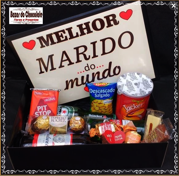 c-Caixa Marido ou Namorado Cervejas Chocolates e Petiscos