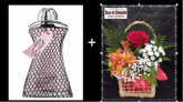 l-Arranjo de Rosa + Colônia Glamour Secrets