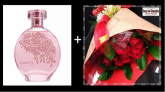 a5-Buquê Compacto 12 Rosas + Floratta Amor de Lavanda