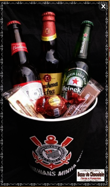 a-Balde Corinthians Cervejas e Chocolates de Gramado-RS