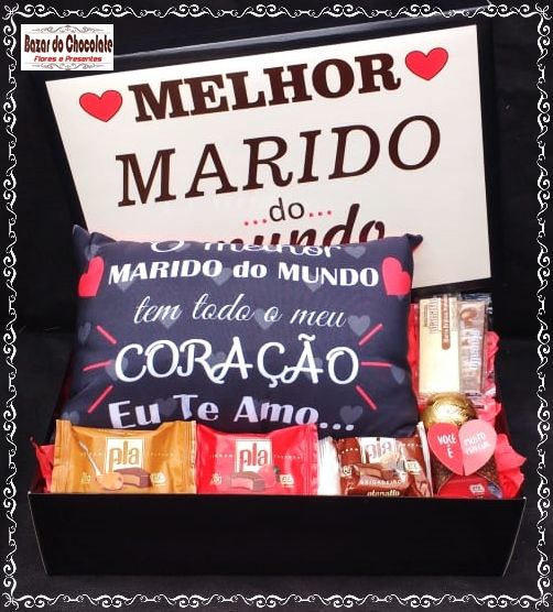 c-Caixa Marido ou Namorado com Chocolates de Gramado-RS